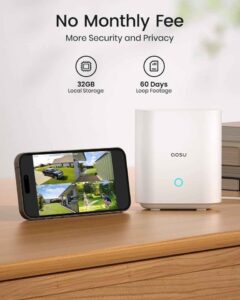 AOSU Solar Security Camera System (4-KIT) NO MONTHLY FEE - Image 2