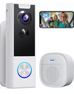 Video Doorbell Battery Operated 2K HD Video with Chime - Image 6