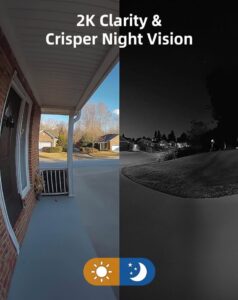 Video Doorbell Battery Operated 2K HD Video with Chime - Image 4