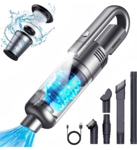 Handheld Car Vacuum- Rechargeable Powerful Suction