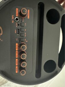 Portable 8” Double Speaker with Wireless Mic Rechargeable Speaker - Image 3