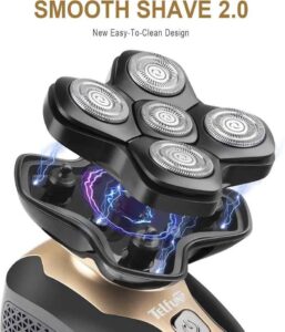 Cordless Magnetic Head Shaver For Bald Men (5 in 1 Electric Razor) - Image 3