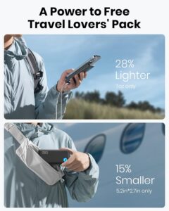 NIU Power Bank, USB C in&Out Slimmest 10000mAh Portable Charger, Triple 3A High-Speed Charge External Battery Pack, Flashlight Phone Charger for iPhone 16 15 14 13 12 - Image 8