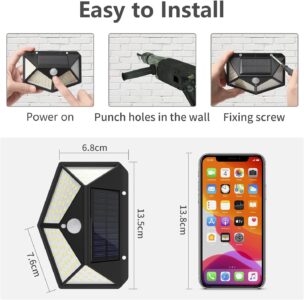 Solar Lights Outdoor, [6 Pack/3 Modes/100LED] - Image 4