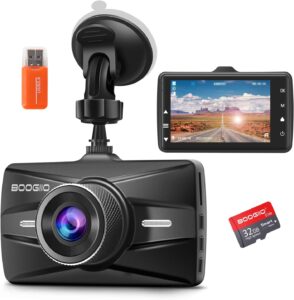 Dash Cam Front with 32G SD Card, 1080P FHD Car Driving Recorder 3'' IPS Screen 170°Wide Angle Dashboard Camera Aluminum Alloy Case, WDR G-Sensor Parking Monitor Loop Recording Motion Detection