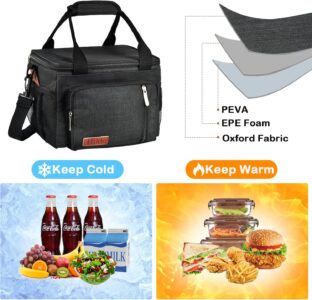 Insulated Lunch Bags for Men Women, Large Adult Lunch Box - Image 5