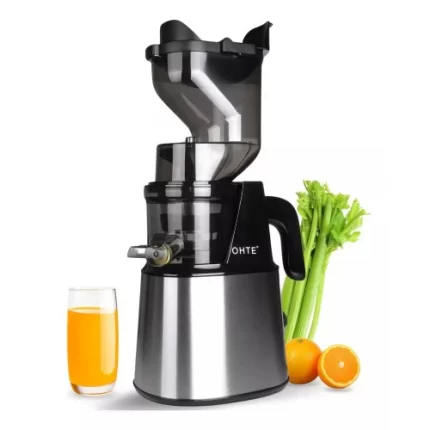 300W Cold Press Slow Juicer-Stainless Steel-Pulp Juice Seperation
