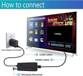 Retro Game Console - Wireless Retro Game Stick, Revisit Video Games with Built-in 20000+ Games - Image 3