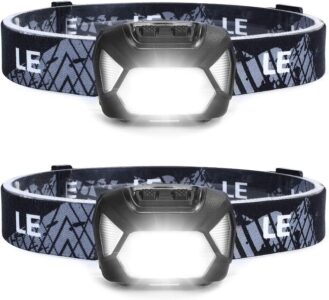 Headlamp, 2 Pack Super Bright LED Head lamp with 6 Lighting Modes, Waterproof, Battery Powered LED Lightweight Headlight for Cycling Running Camping for Kids Adults