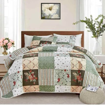 King Size Quilt Set 3PCS 75%off