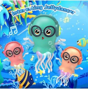 Dancing Jellyfish Toy, Crawling Jellyfish Tummy Time Toy,Magic Dancing Music Crawling Toy - Image 3
