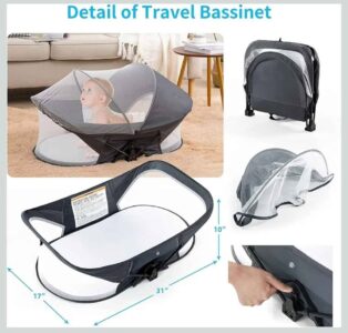 Portable Travel Pod with Mosquito Net & Sunshade Canopy – Indoor/Outdoor – Brand New – 90% OFF - Image 5