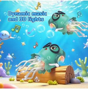 Dancing Jellyfish Toy, Crawling Jellyfish Tummy Time Toy,Magic Dancing Music Crawling Toy - Image 2