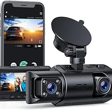 4K Dual DashCamera with Wifi and GPS[Front+Inside]