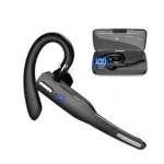 Business Wireless Single Ear Earphone with Mic – Bluetooth Earbuds for Calls & Music