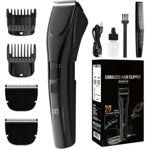 Cordless Hair Clippers for Men – USB-C Rechargeable Beard & Hair Trimmer